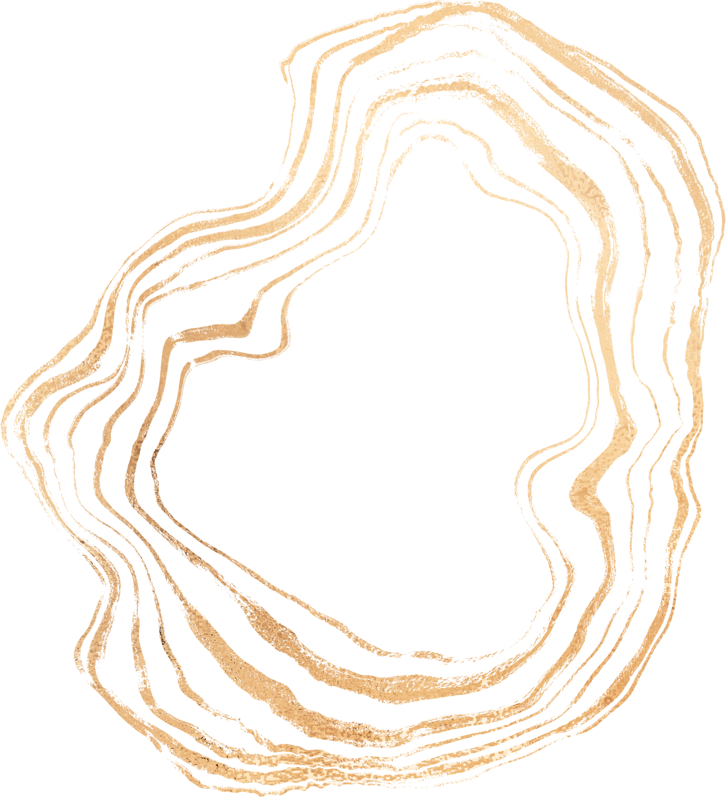 Marbleized Geode Accent Gold Line Shapes